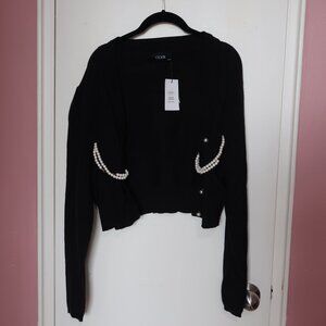 CIDER CURVE PLUS Class Act Pearl Detail Blouse